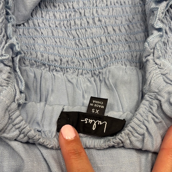 Light Blue Ruffled Dress - Picture 3 of 3